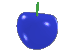 Blue Spinning Apple